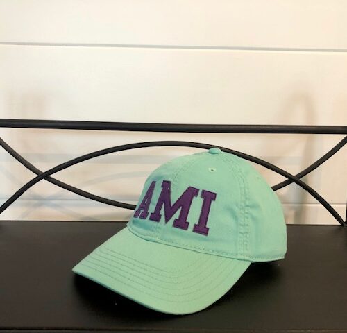 AMI stitched hat_teal
